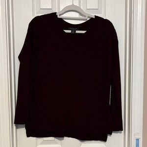 Tahari Deep Burgundy Knit Sweater